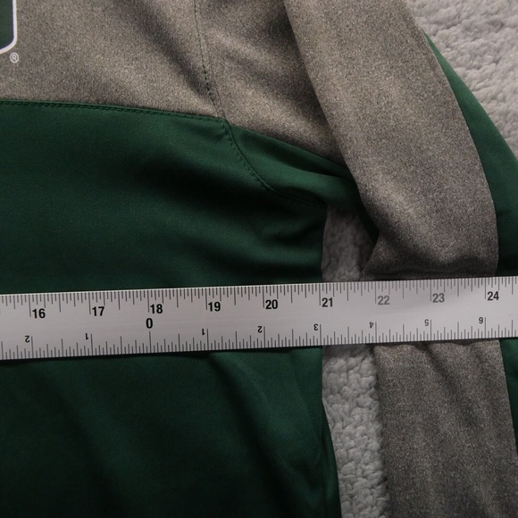 Miami Hurricanes Colosseum Quarter Zip Long Sleeve Pullover Men Large Silver/Gre - Picture 6 of 11